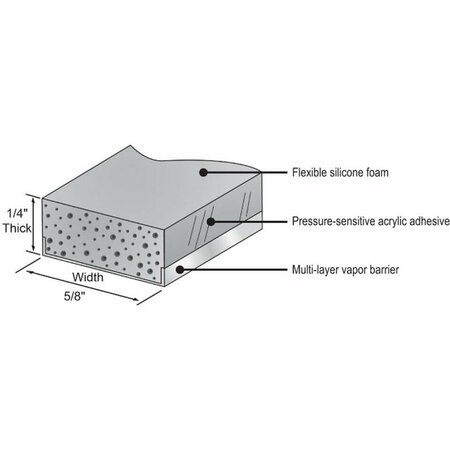 Strybuc 5/8in Gray Super Spacer 92-509